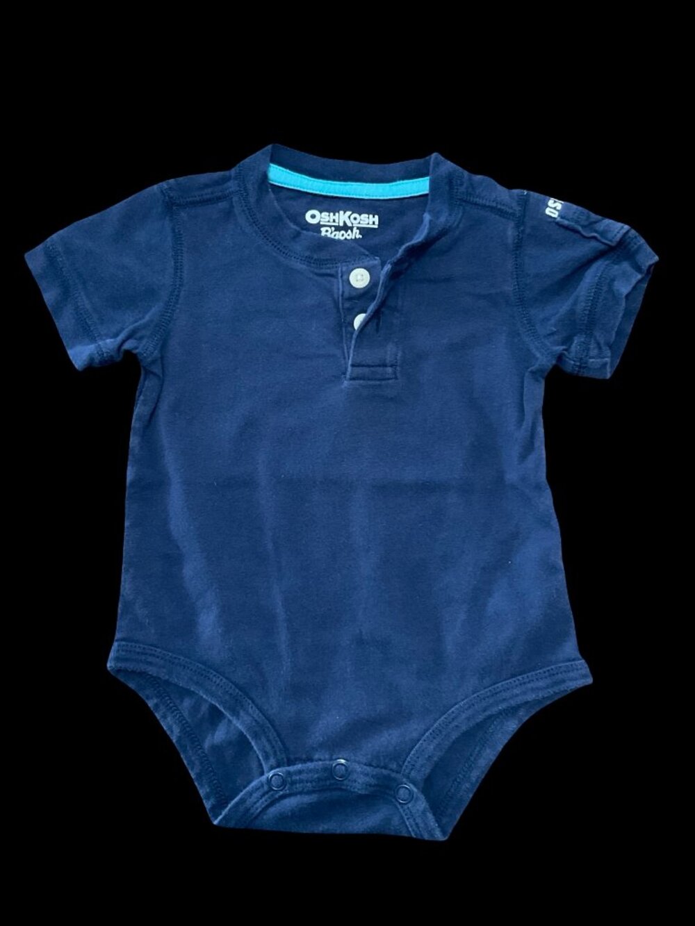 🌻10/$25 - Navy Onesie w/ Button & Pocket Details